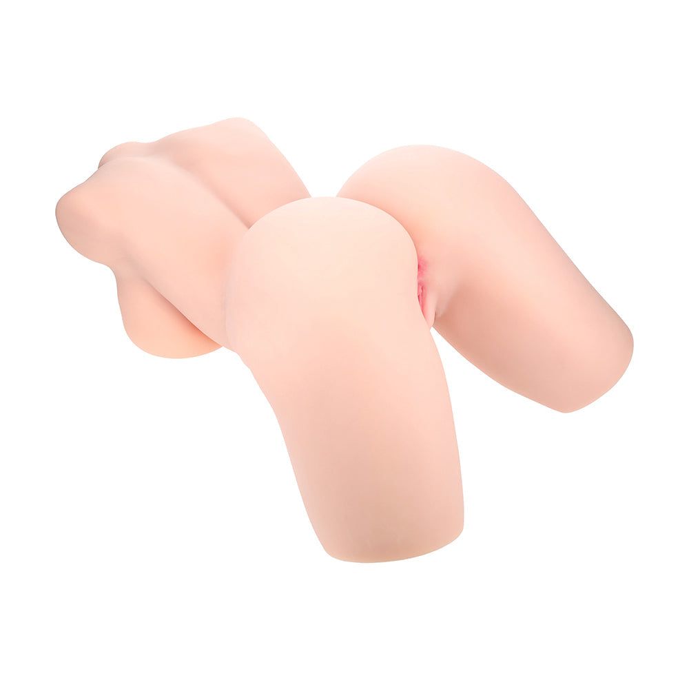 Xkin Bodyforms Lyla Rose Posable Dual Entry Vibrating Masturbator Beige
