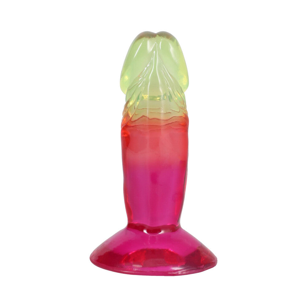 Crystal Jellies 4.5 in. Dong Rainbow
