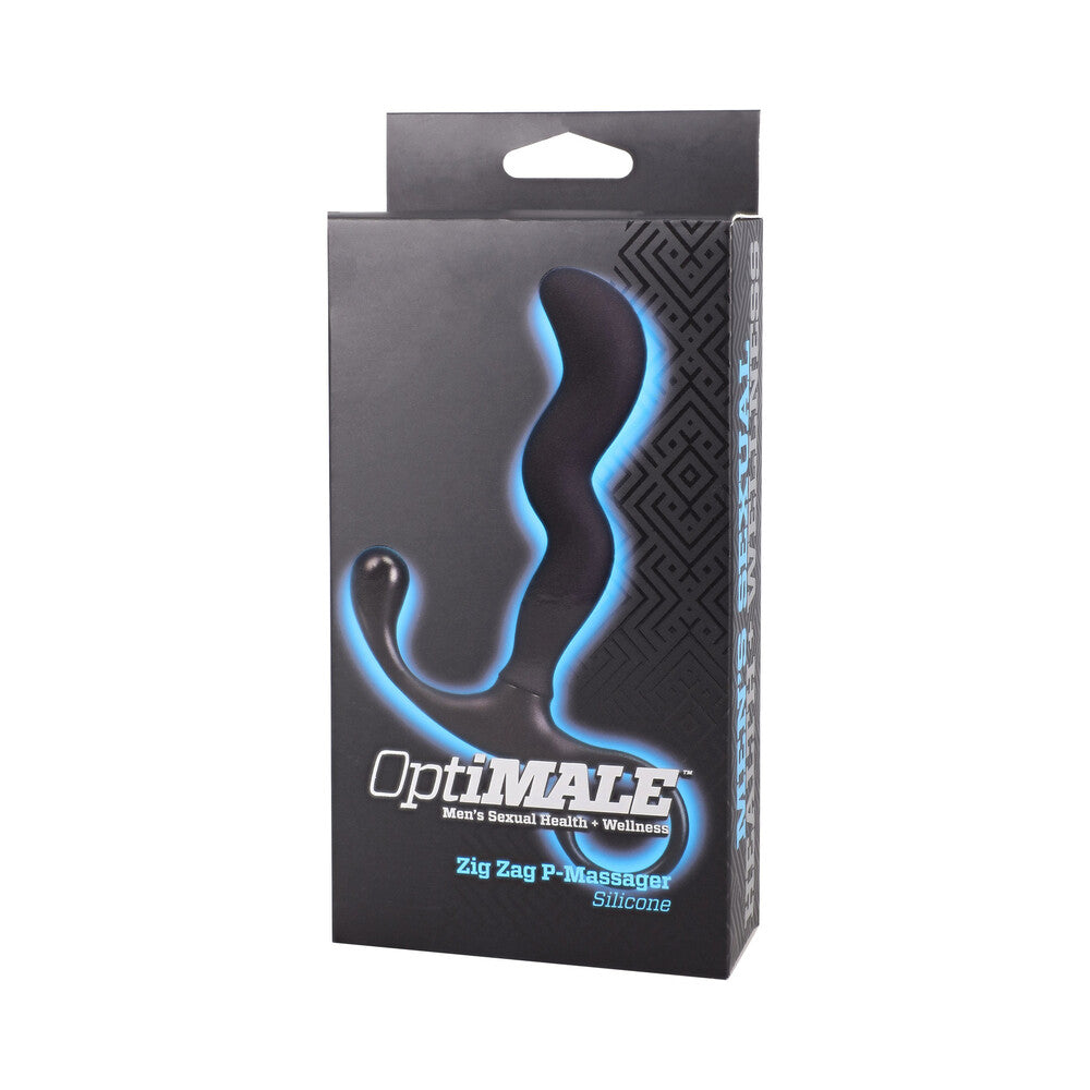 OptiMALE Zig Zag Silicone P-Massager Black