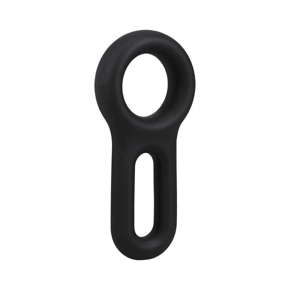 ROCK SOLID The Keyhole Silicone C-Ring Black