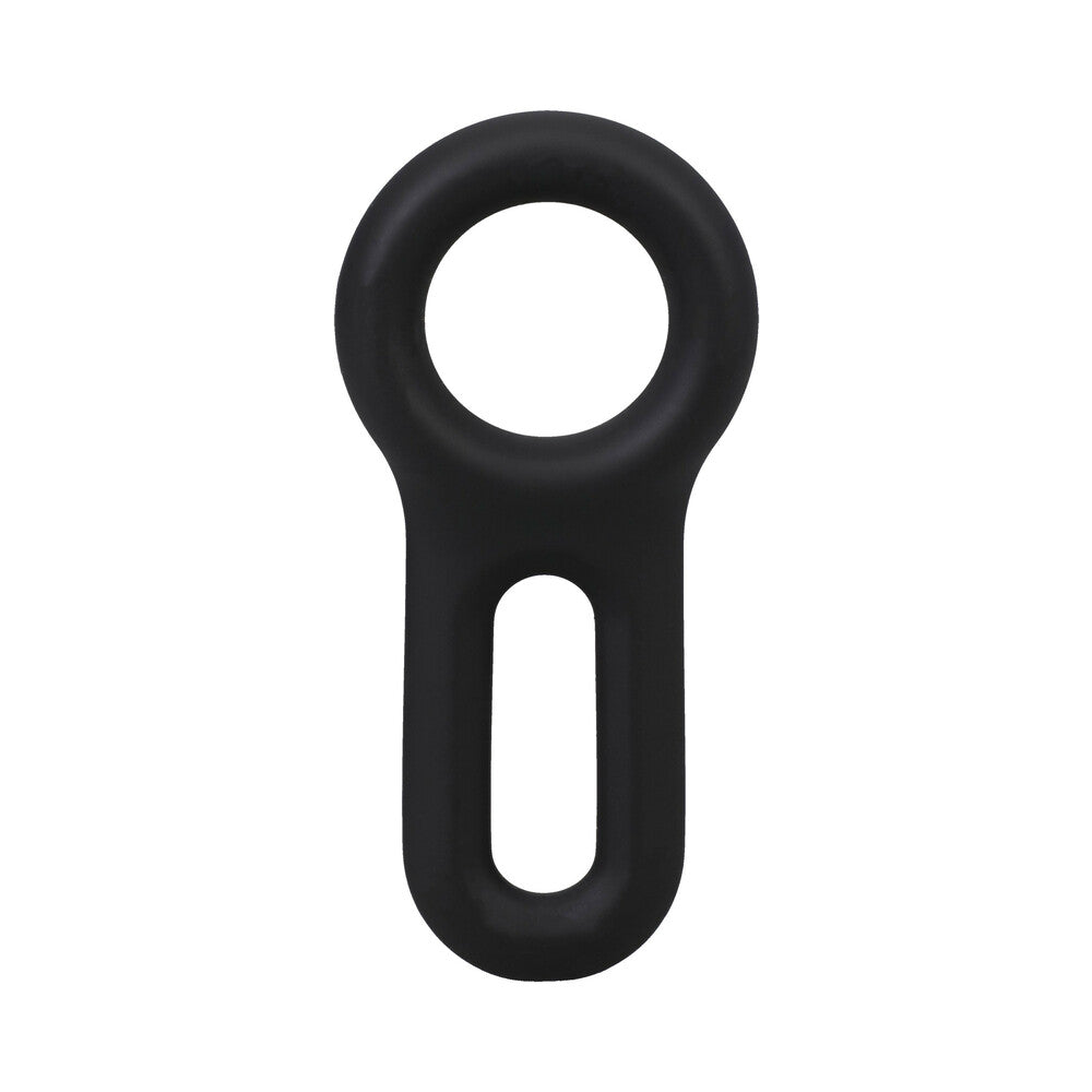 ROCK SOLID The Keyhole Silicone C-Ring Black