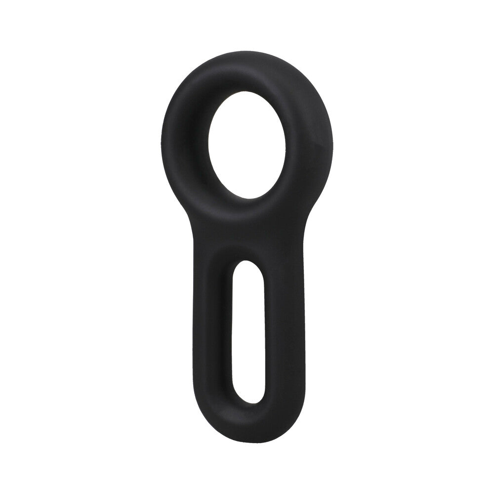 ROCK SOLID The Keyhole Silicone C-Ring Black