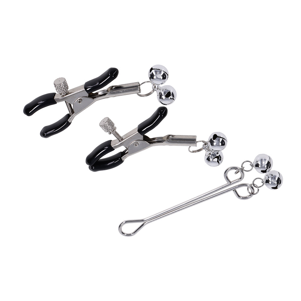 Sportsheets Sex & Mischief Shadow Bell Nipple and Clit Jewelry