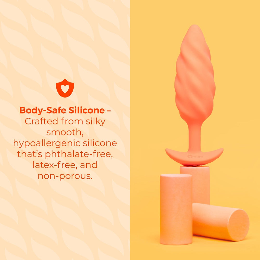 b-Vibe Swirl Texture Plug Orange