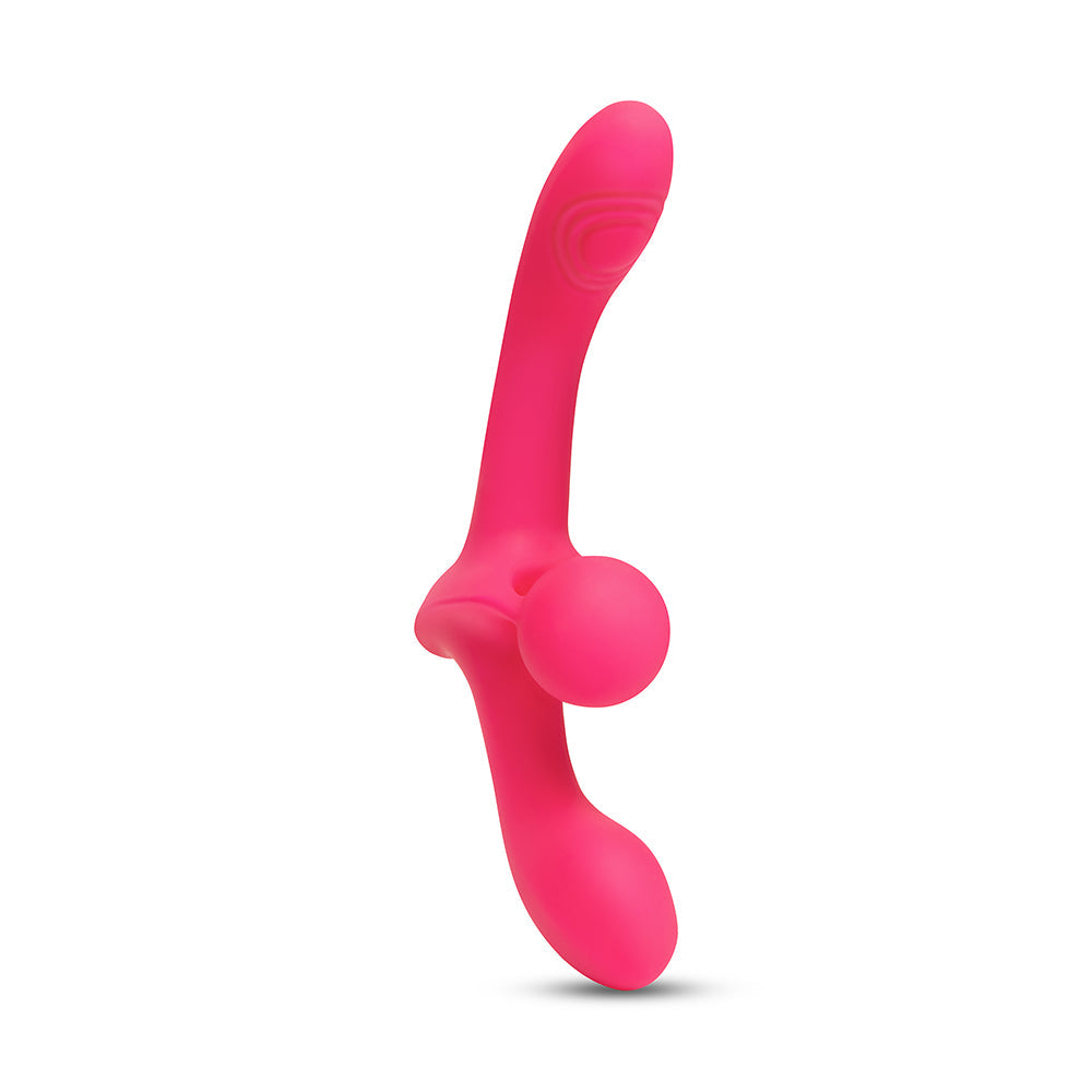 Together Toy Double Tap Double-Ended Vibrating Strapless Strap-On