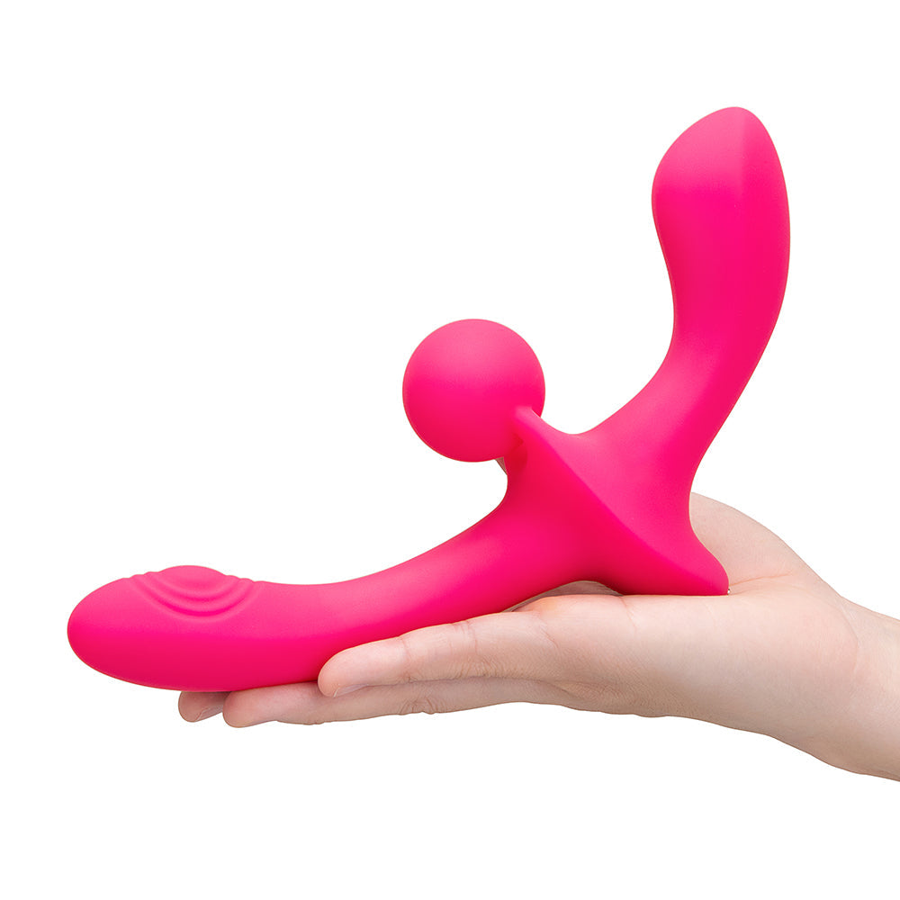Together Toy Double Tap Double-Ended Vibrating Strapless Strap-On