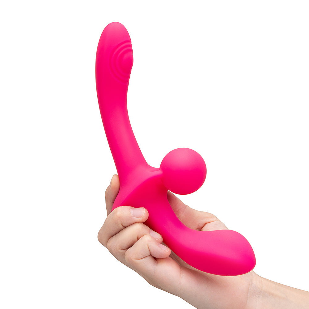 Together Toy Double Tap Double-Ended Vibrating Strapless Strap-On