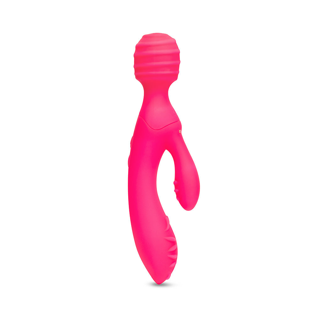 Together Toy Tri Delight Dual-Ended Triple Stim Wand & Rabbit Vibrator