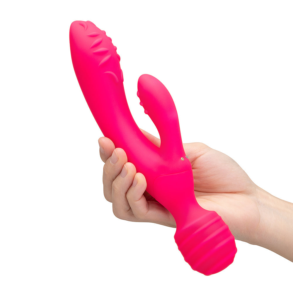 Together Toy Tri Delight Dual-Ended Triple Stim Wand & Rabbit Vibrator