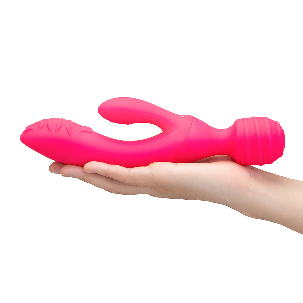 Together Toy Tri Delight Dual-Ended Triple Stim Wand & Rabbit Vibrator