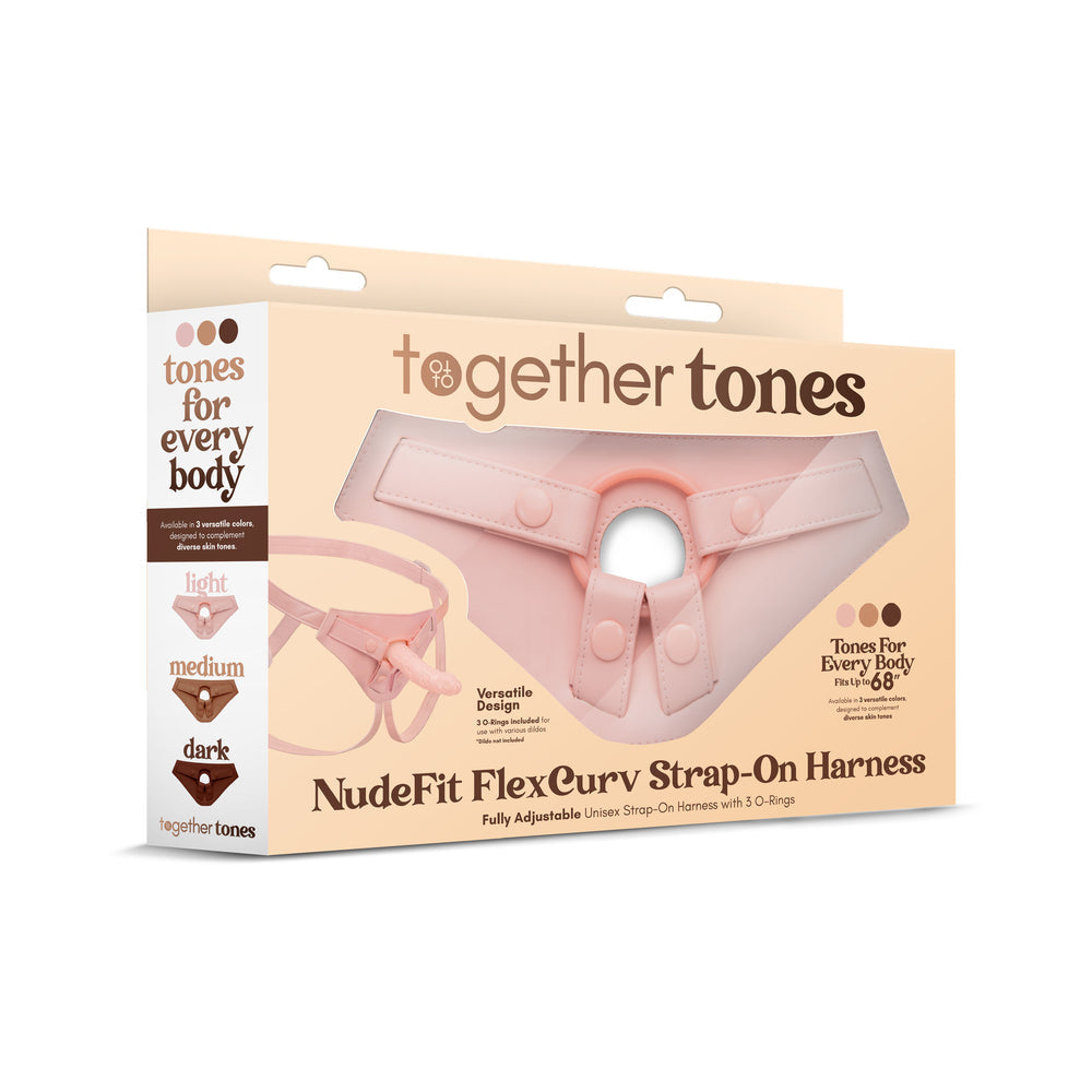 Together Toy NudeFit FlexCurv Strap-On Harness Light