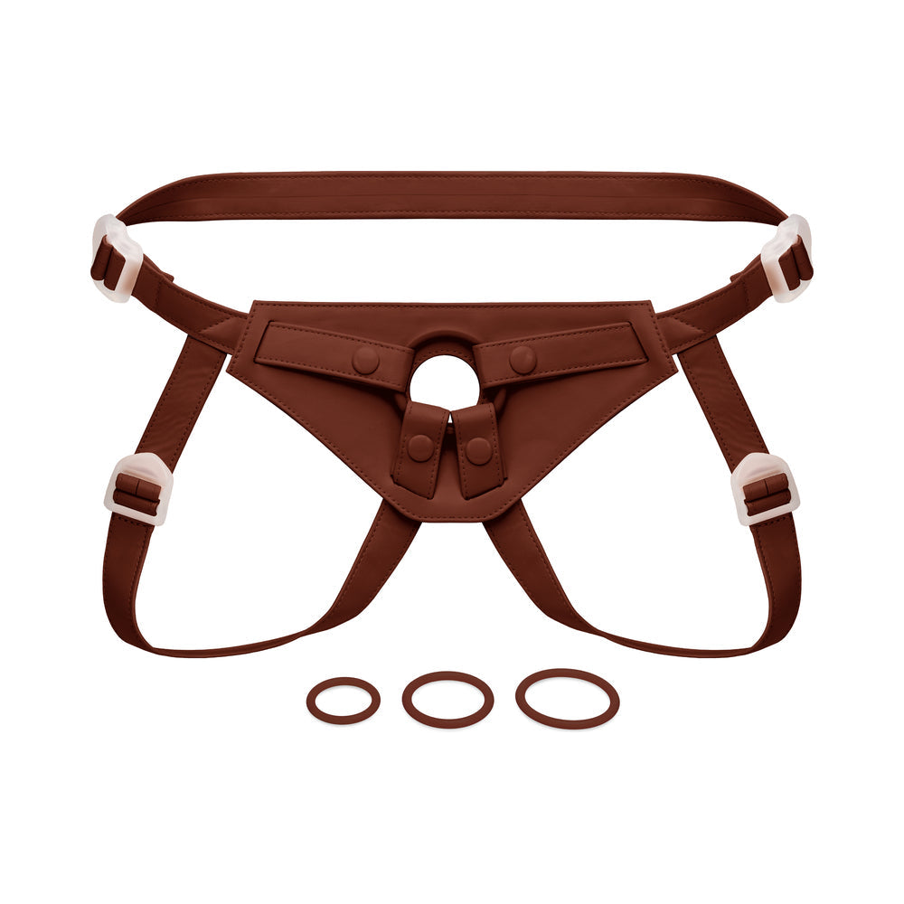 Together Toy NudeFit FlexCurv Strap-On Harness Dark