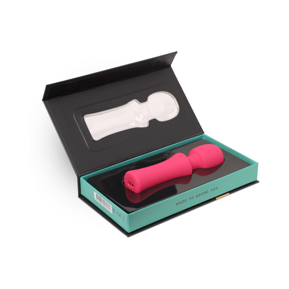 Nu Sensuelle Adore XLR8 Wand with Heat Hot Pink