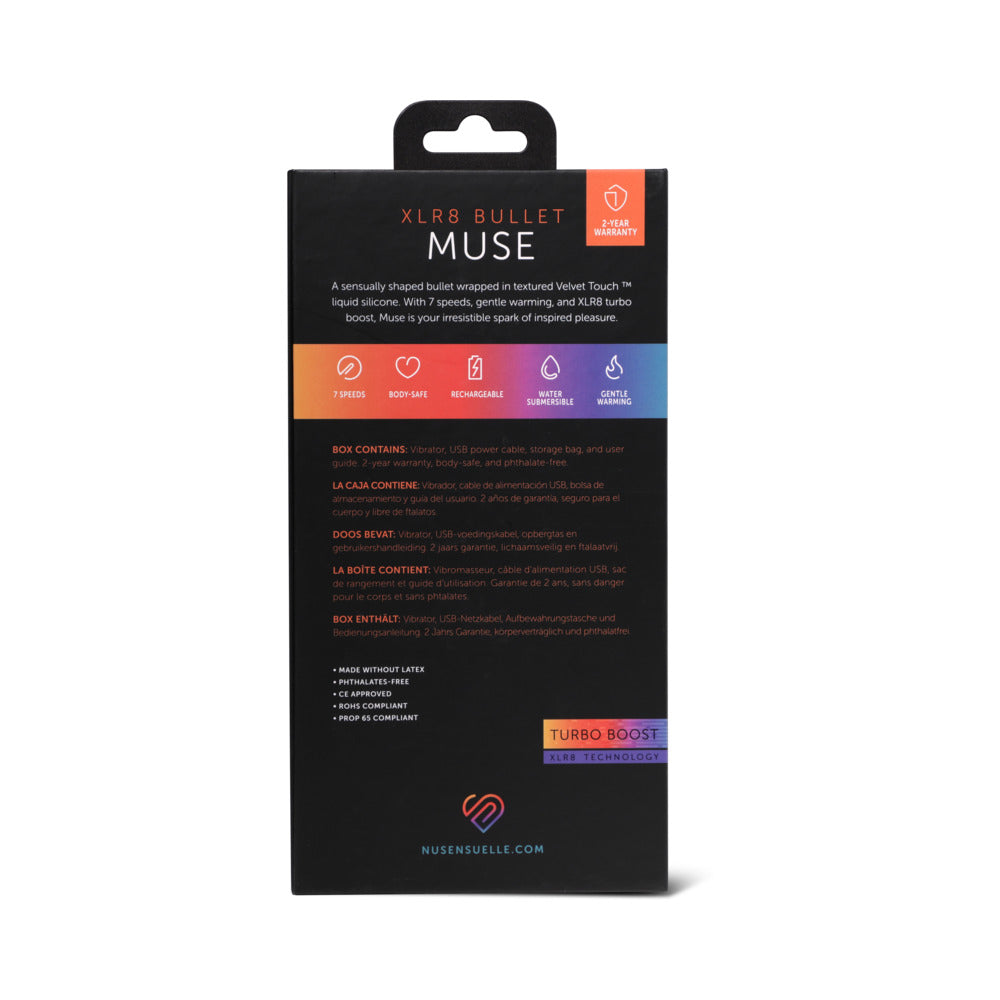 Nu Sensuelle Muse XLR8 Bullet with Heat Blue