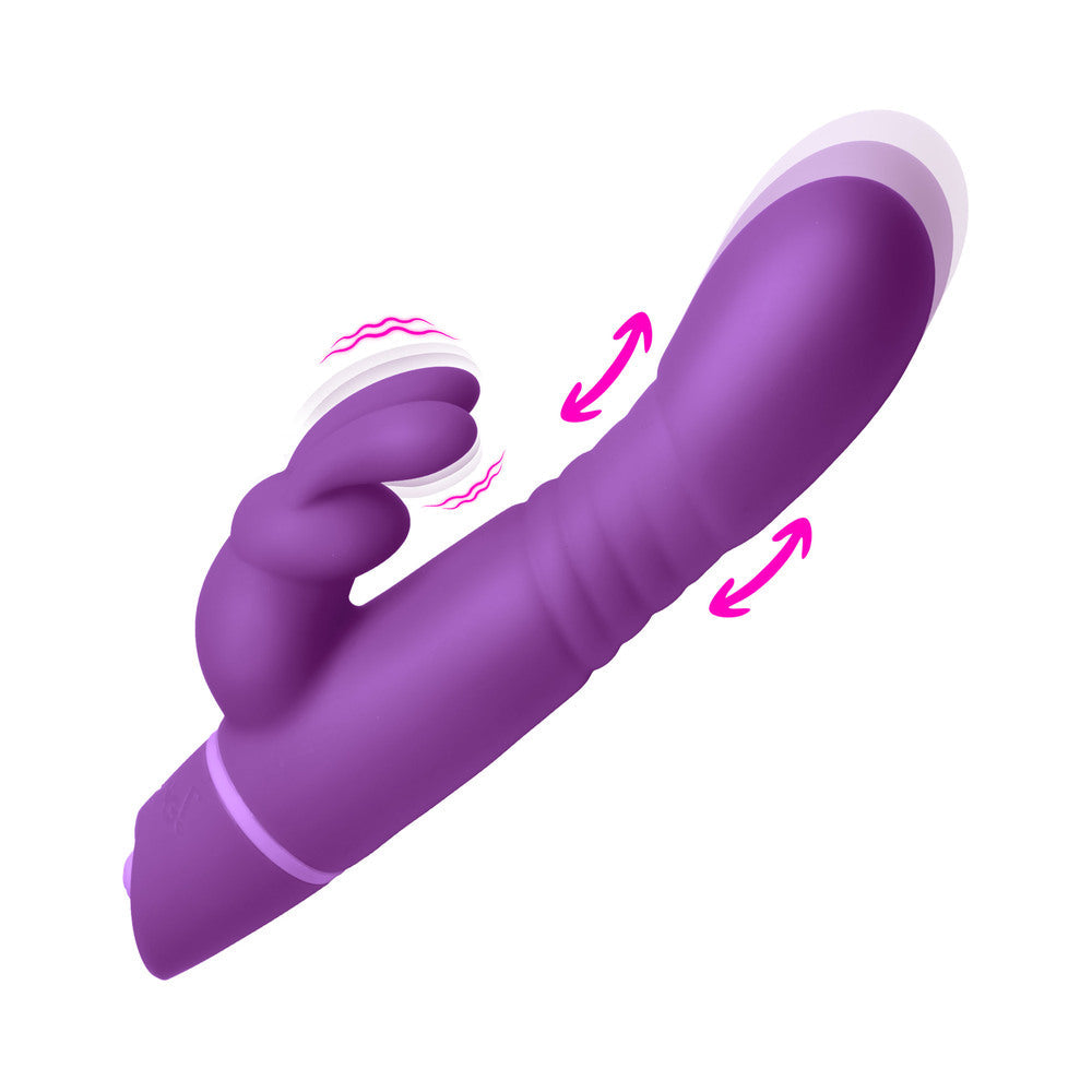 BANG! Silicone Rabbit Vibrator Purple