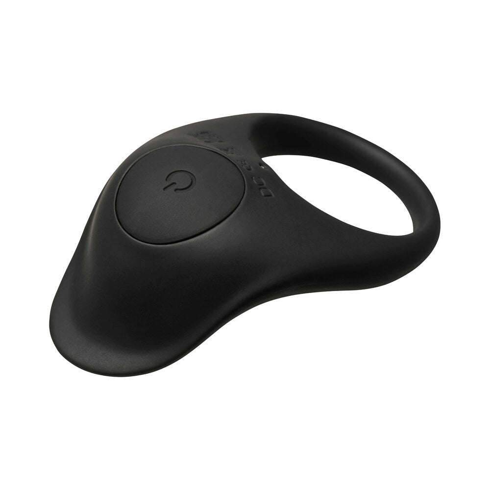 BANG! Vibrating Silicone Cock Ring Black