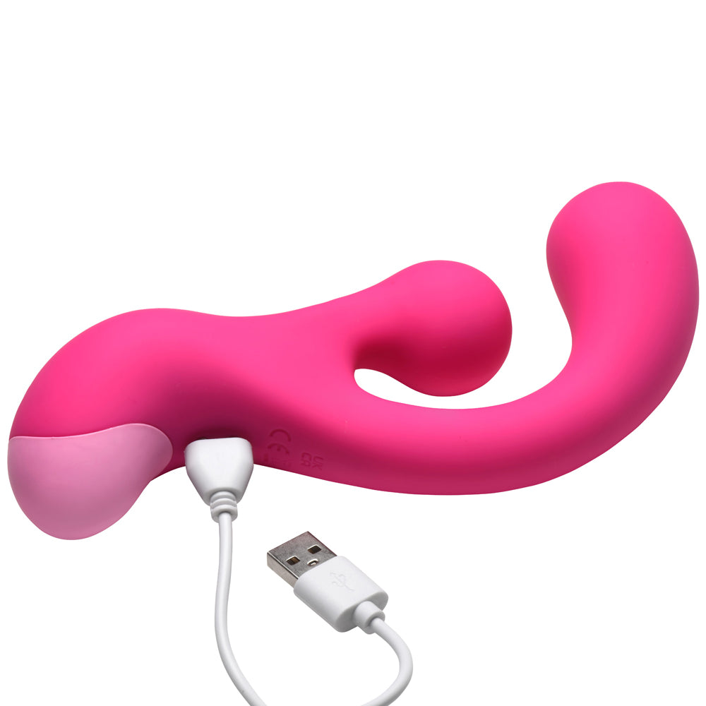 BANG! Gyro Rabbit Silicone Vibrator Pink