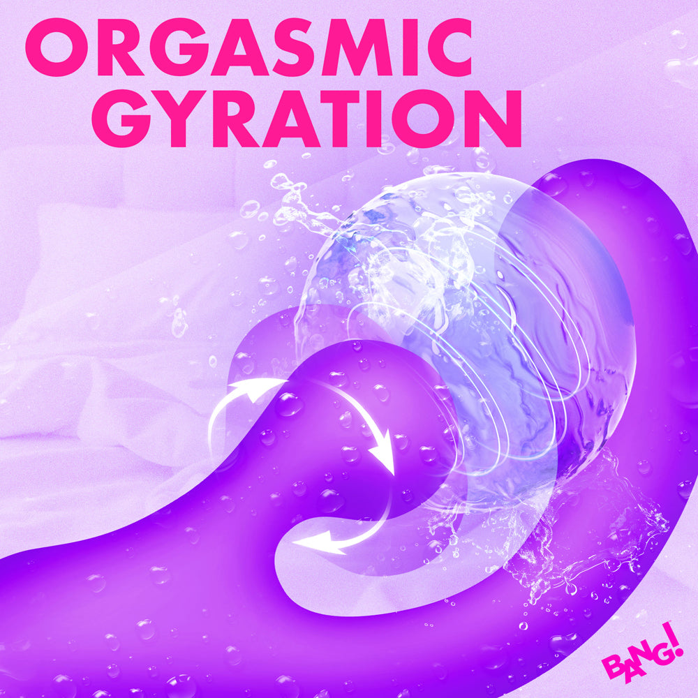 BANG! Gyro Rabbit Silicone Vibrator Purple