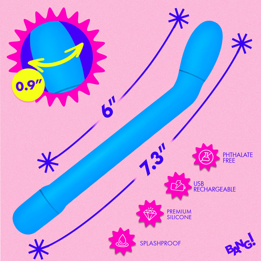 BANG! Slim G-Spot Vibrator Blue