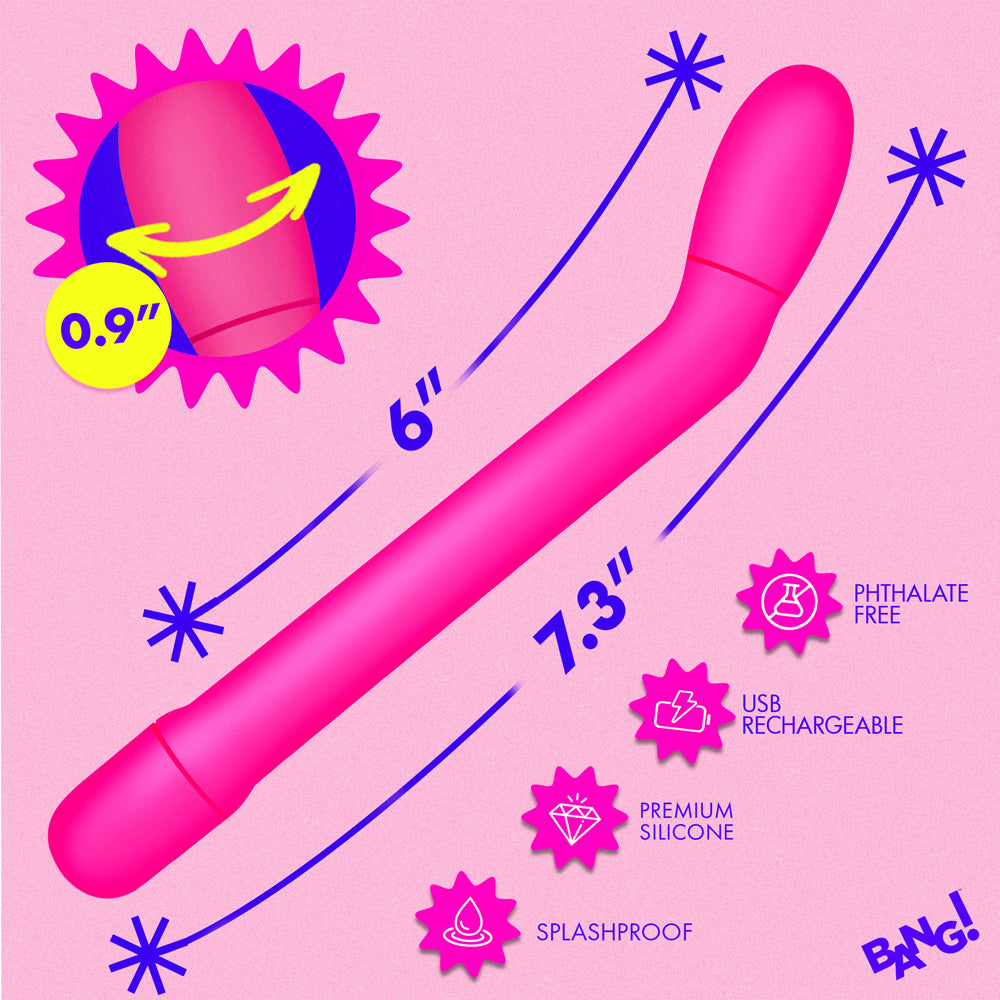BANG! Slim G-Spot Vibrator Pink