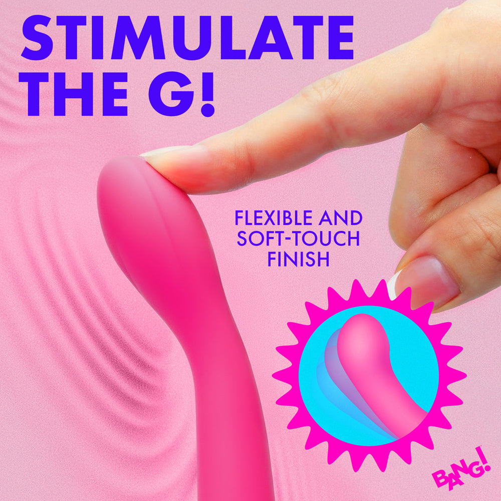 BANG! G-Spot Flexible Silicone Vibrator Pink