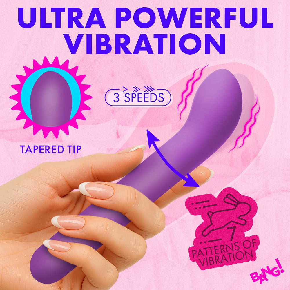 BANG! G-Spot Flexible Silicone Vibrator Purple