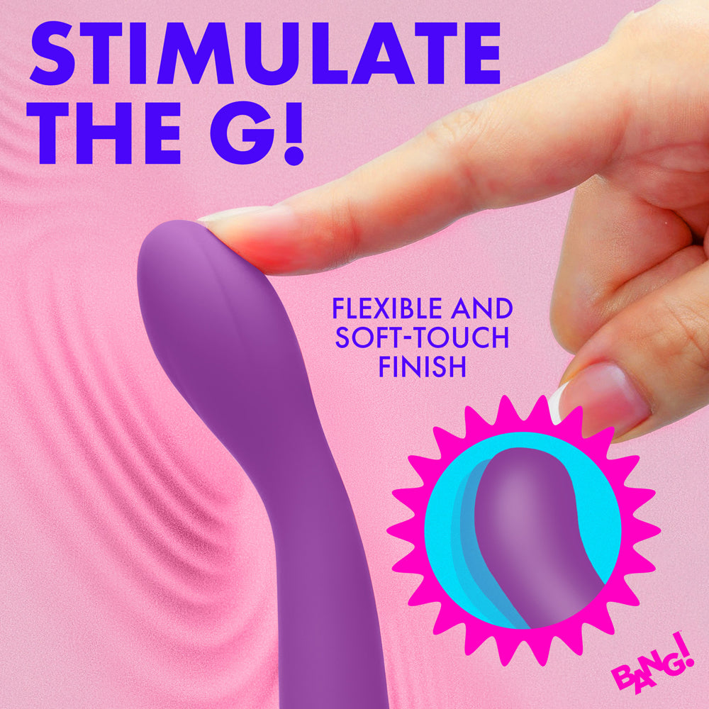 BANG! G-Spot Flexible Silicone Vibrator Purple