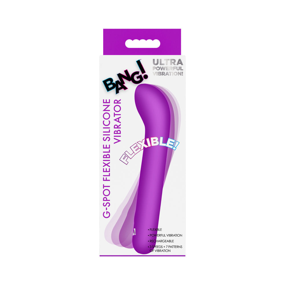 BANG! G-Spot Flexible Silicone Vibrator Purple