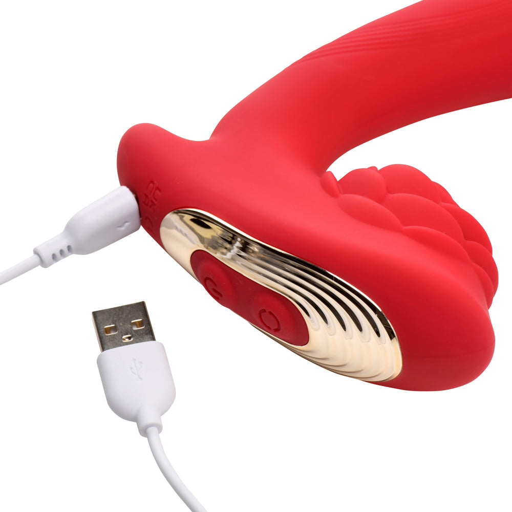 Bloomgasm Petal Twirl Clit Massaging Silicone Vibrator