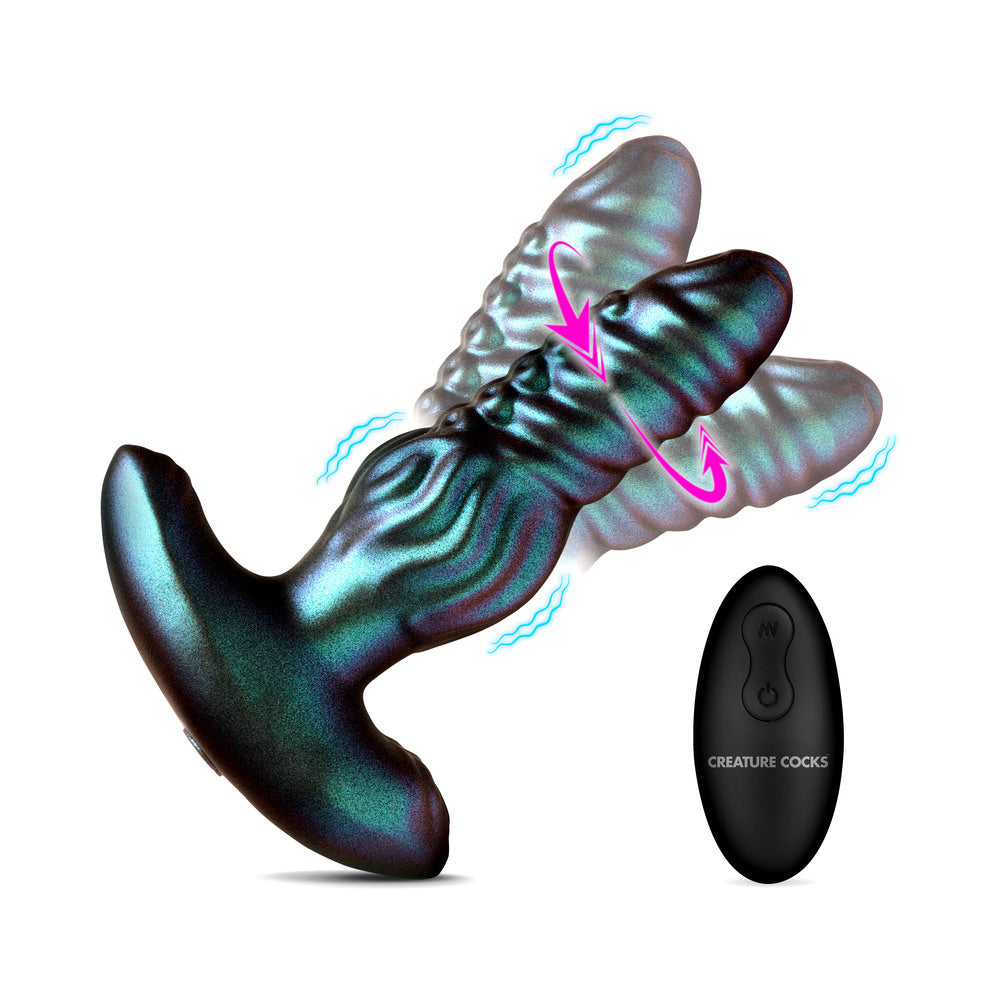 Creature Cocks Octo-Squirm Vibrating & Squirming Silicone Anal Plug