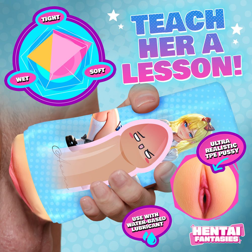 Hentai Fantasies Asuna the School Girl Pussy Masturbator