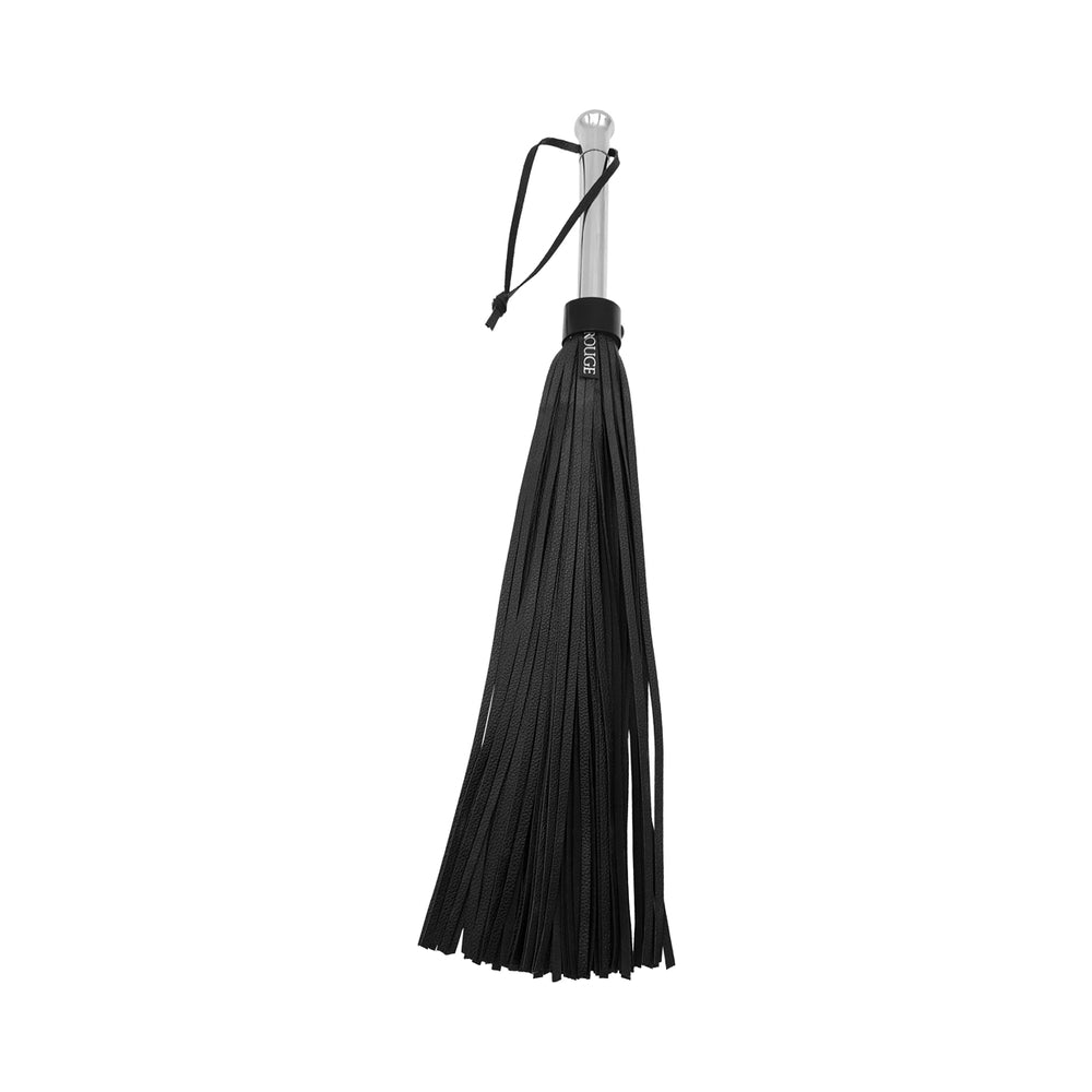 Rouge Leather Flogger with Steel Handle