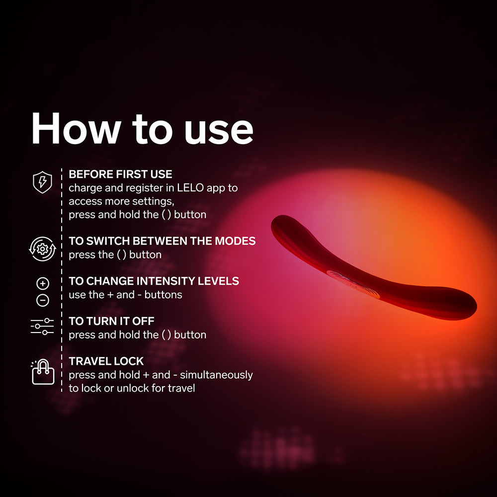 LELO BOOMERANG Coral Red