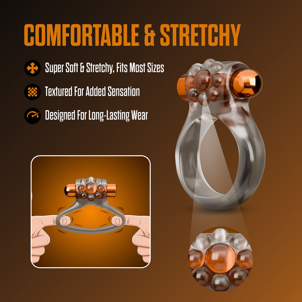 Stay Hard Vibrating Cock Ring Set with Sleeve 1