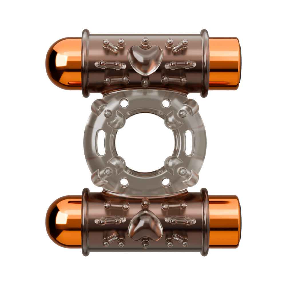 Stay Hard Vibrating Cock Ring Set with Sleeve and 2 Bullets
