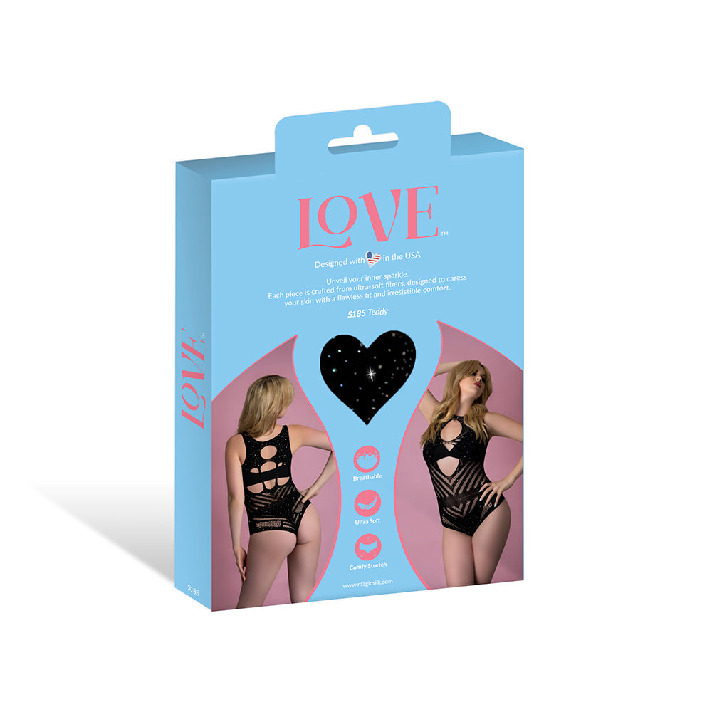 Magic Silk Seamless Teddy Black O/S