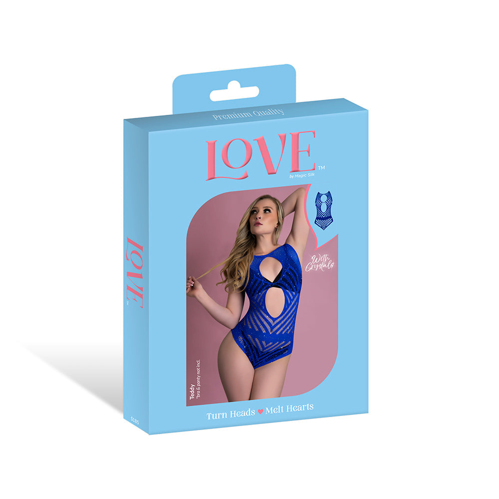 Magic Silk Seamless Teddy Blue O/S