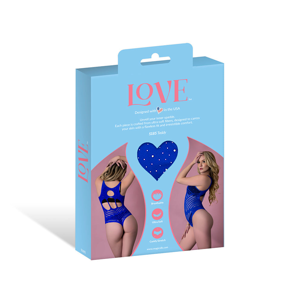 Magic Silk Seamless Teddy Blue O/S