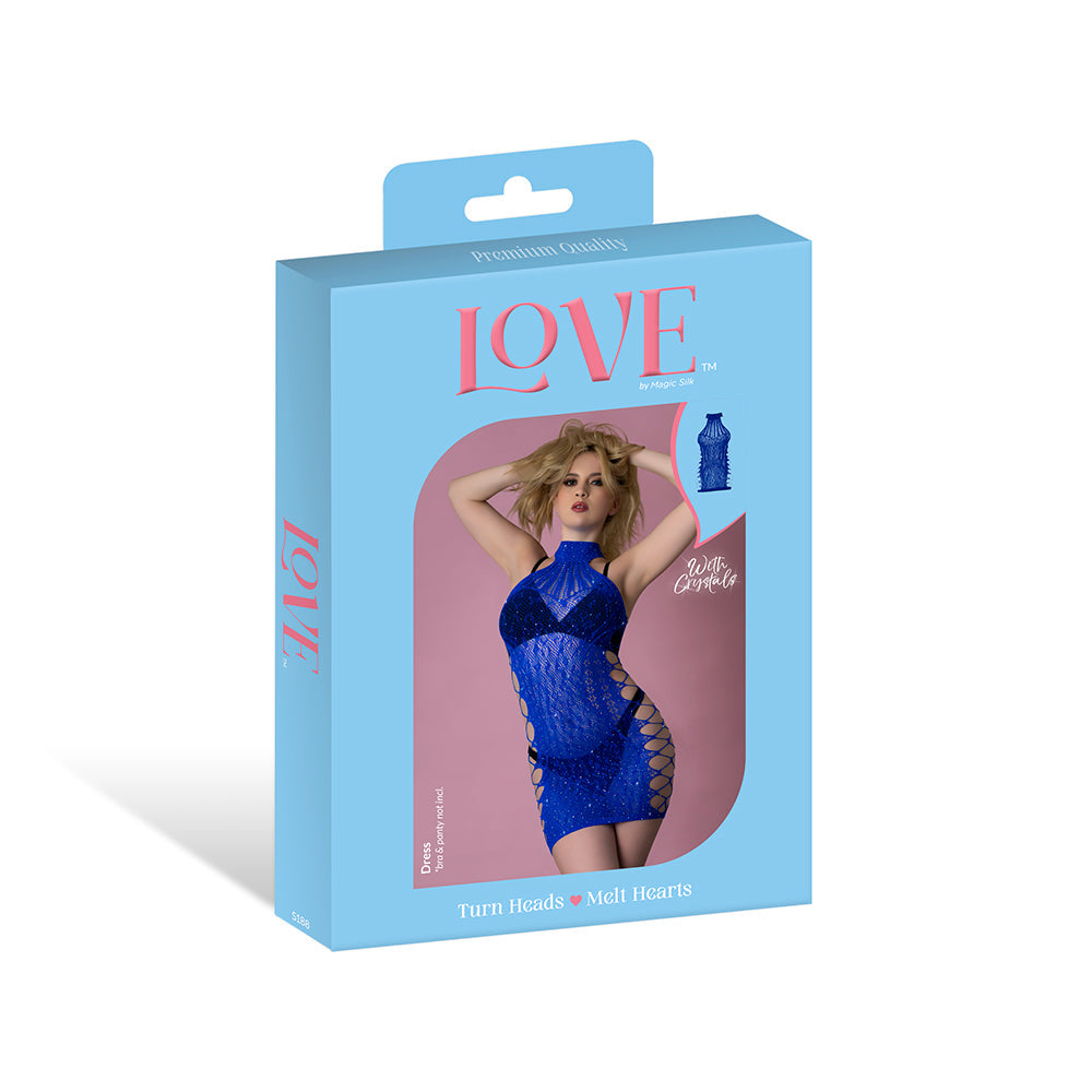 Magic Silk Seamless Dress Blue O/S