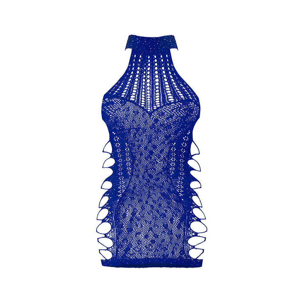 Magic Silk Seamless Dress Blue O/S