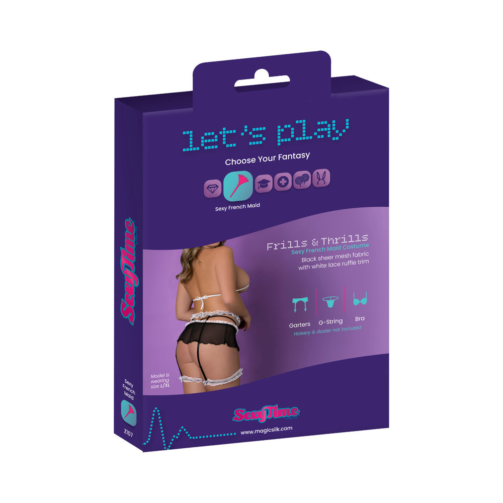 Magic Silk Sexy Time Frills & Thrills Black S/M
