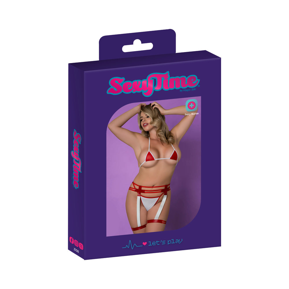 Magic Silk Sexy Time Pulse Check White Queen Size
