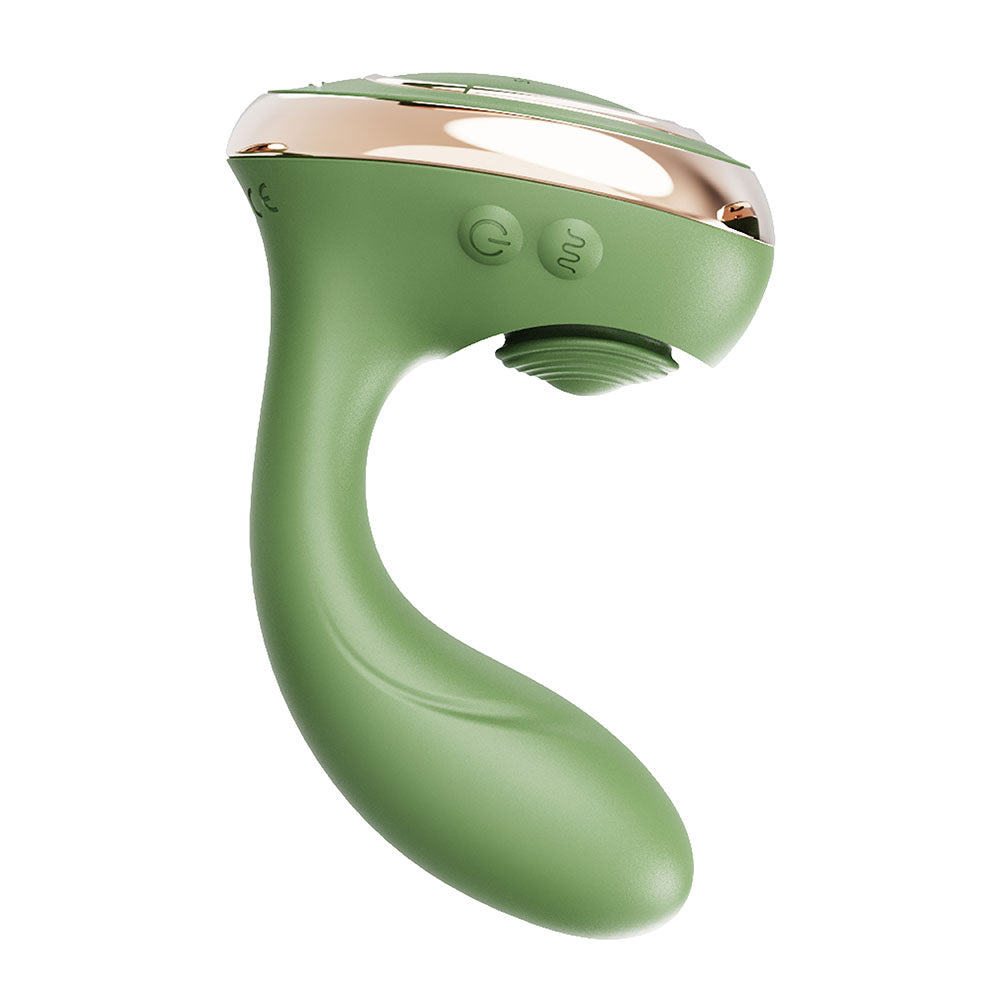 Swan Reign Dual Stimulator Green