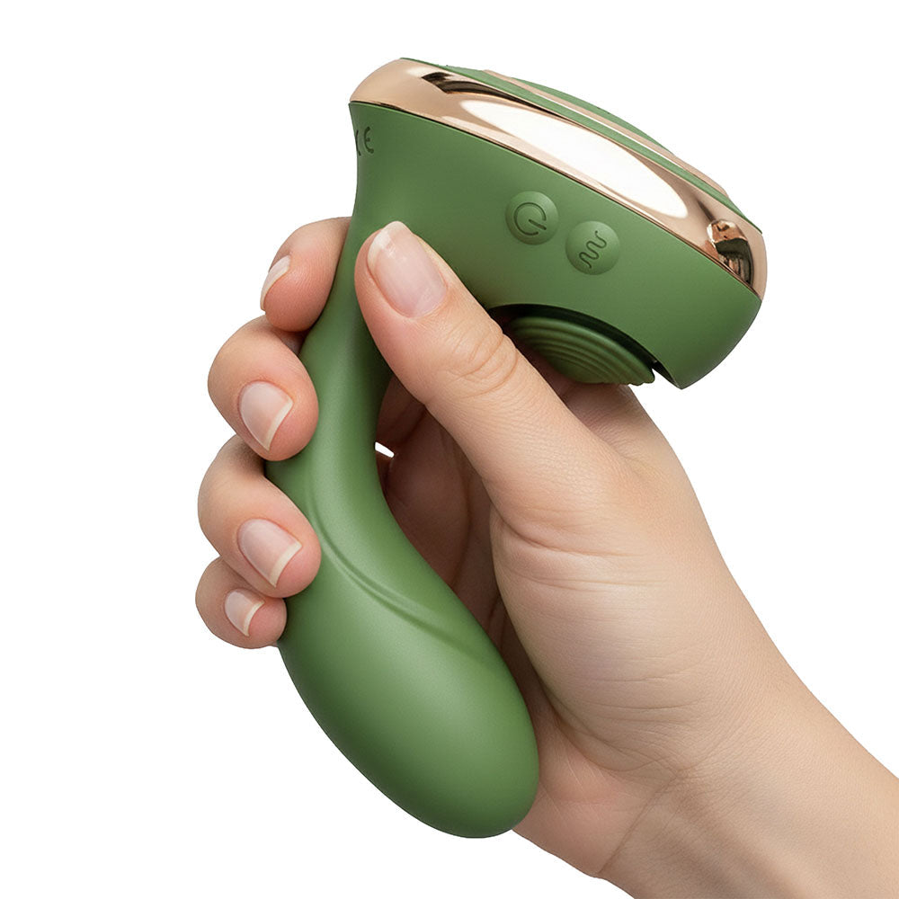 Swan Reign Dual Stimulator Green