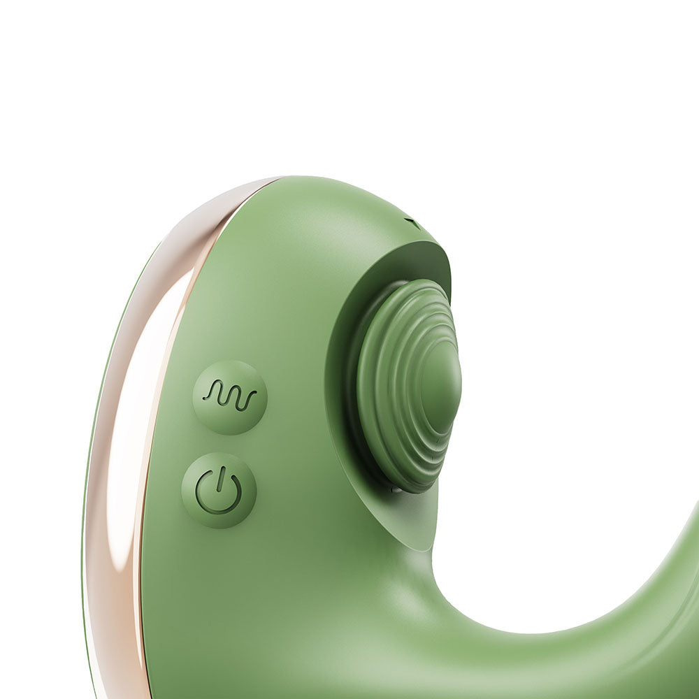 Swan Reign Dual Stimulator Green