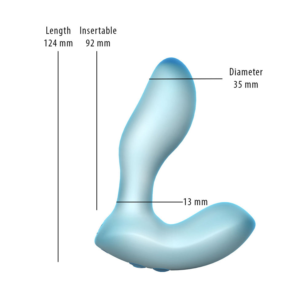 Softies Silicone Vibrator 5 in. Blue