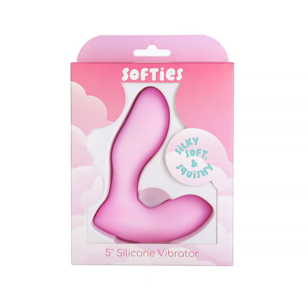 Softies Silicone Vibrator 5 in. Pink