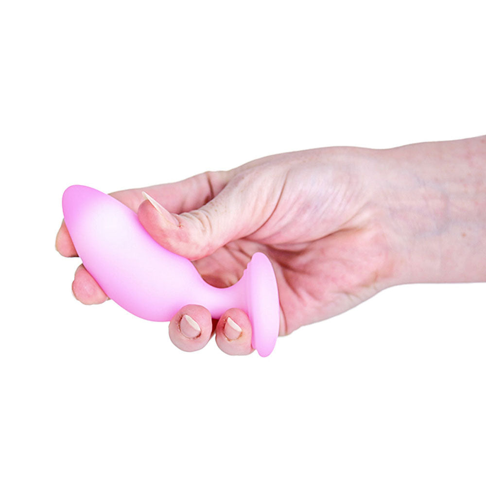 Softies Dual Layer Butt Plug 4 in. Pink