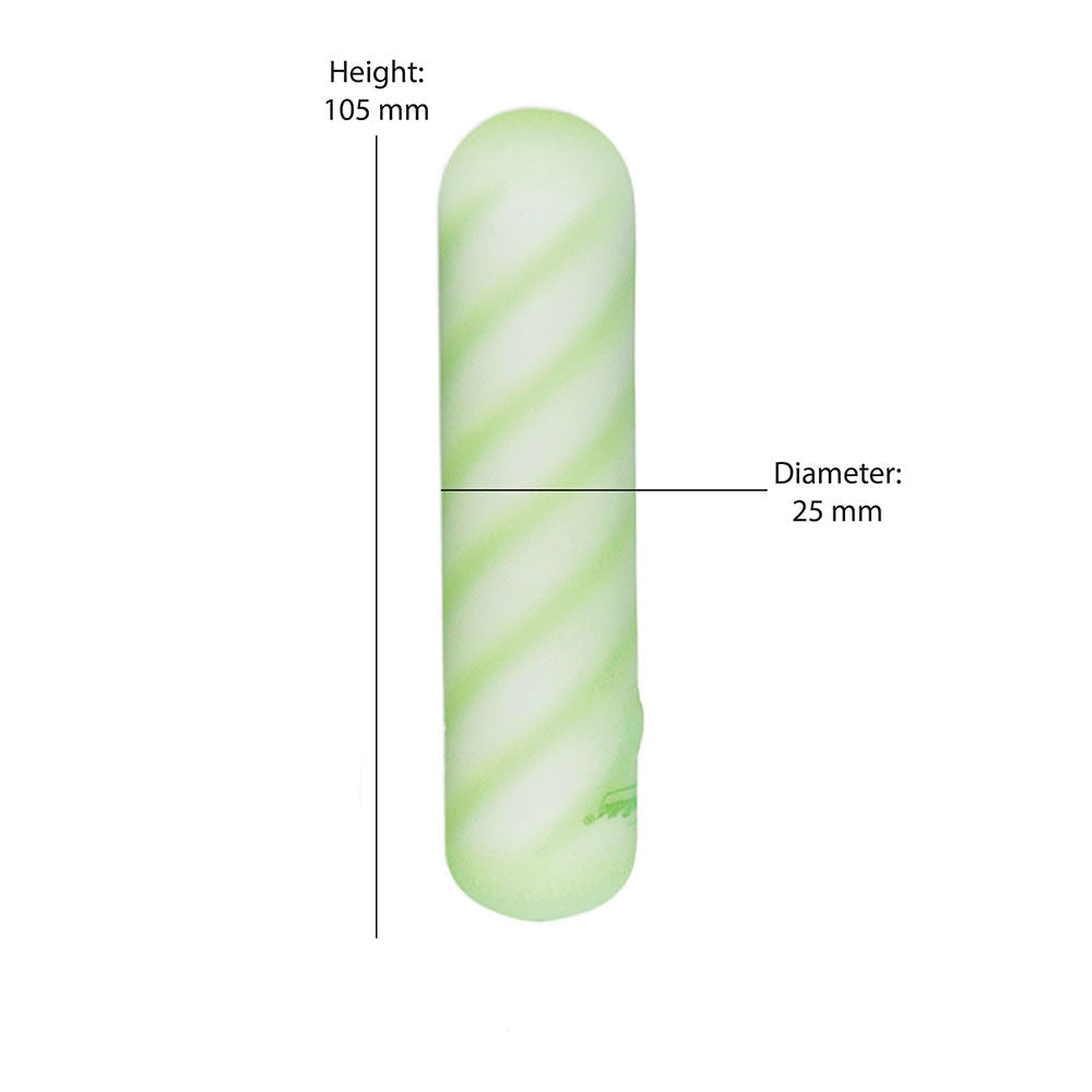 Softies Dual Layer Bullet 4 in. Green