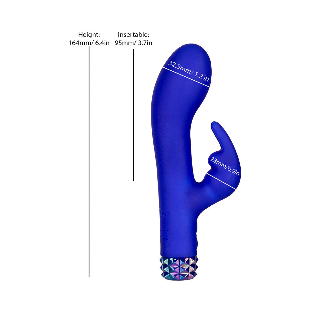 M''Lady Bunny Vibrator 6 in. Blue